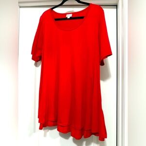 LuLaRoe 2XL Red Perfect T Top
